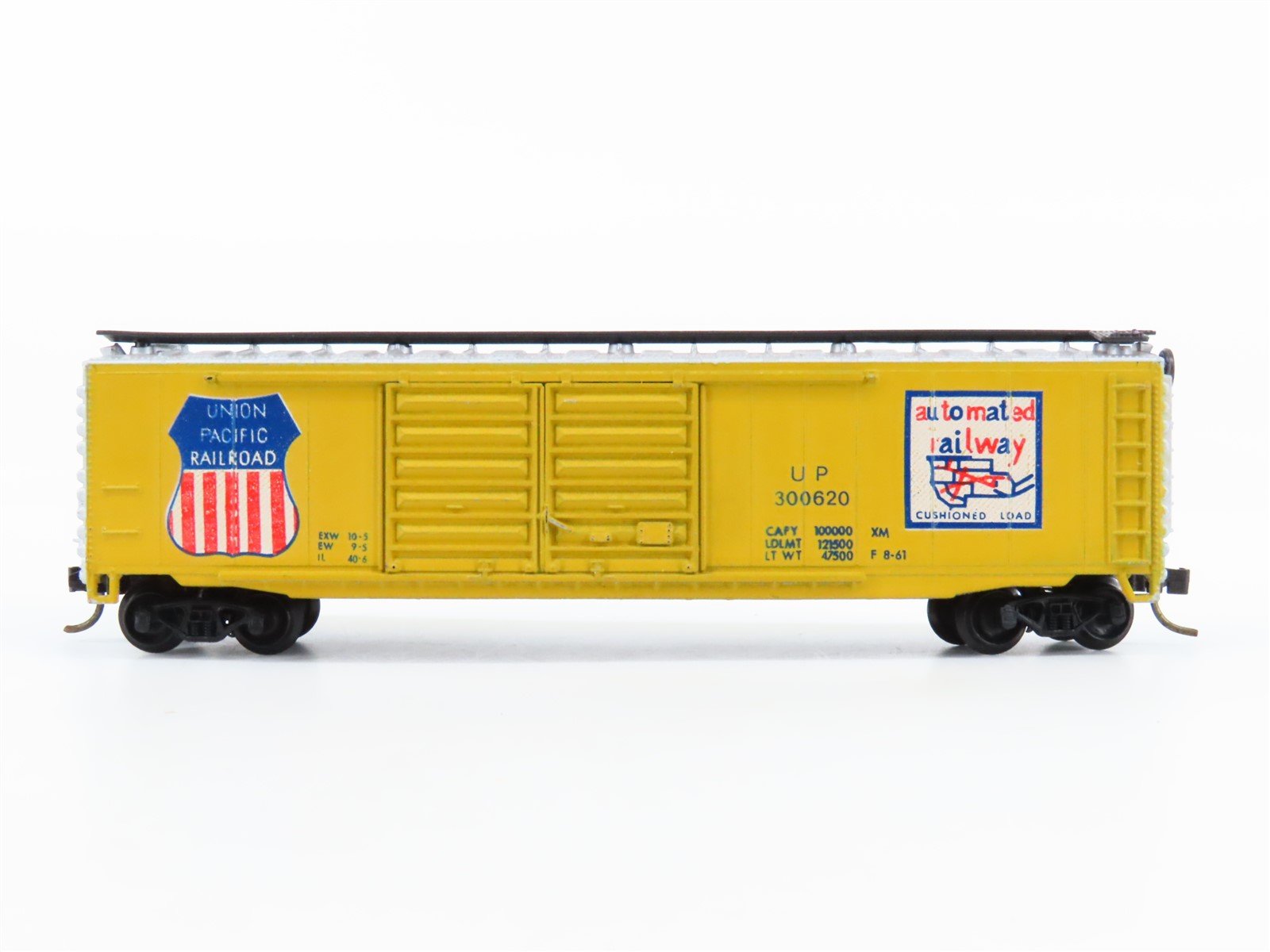 N Scale Atlas UP Union Pacific 50' Double Sliding Door Box Car #300620