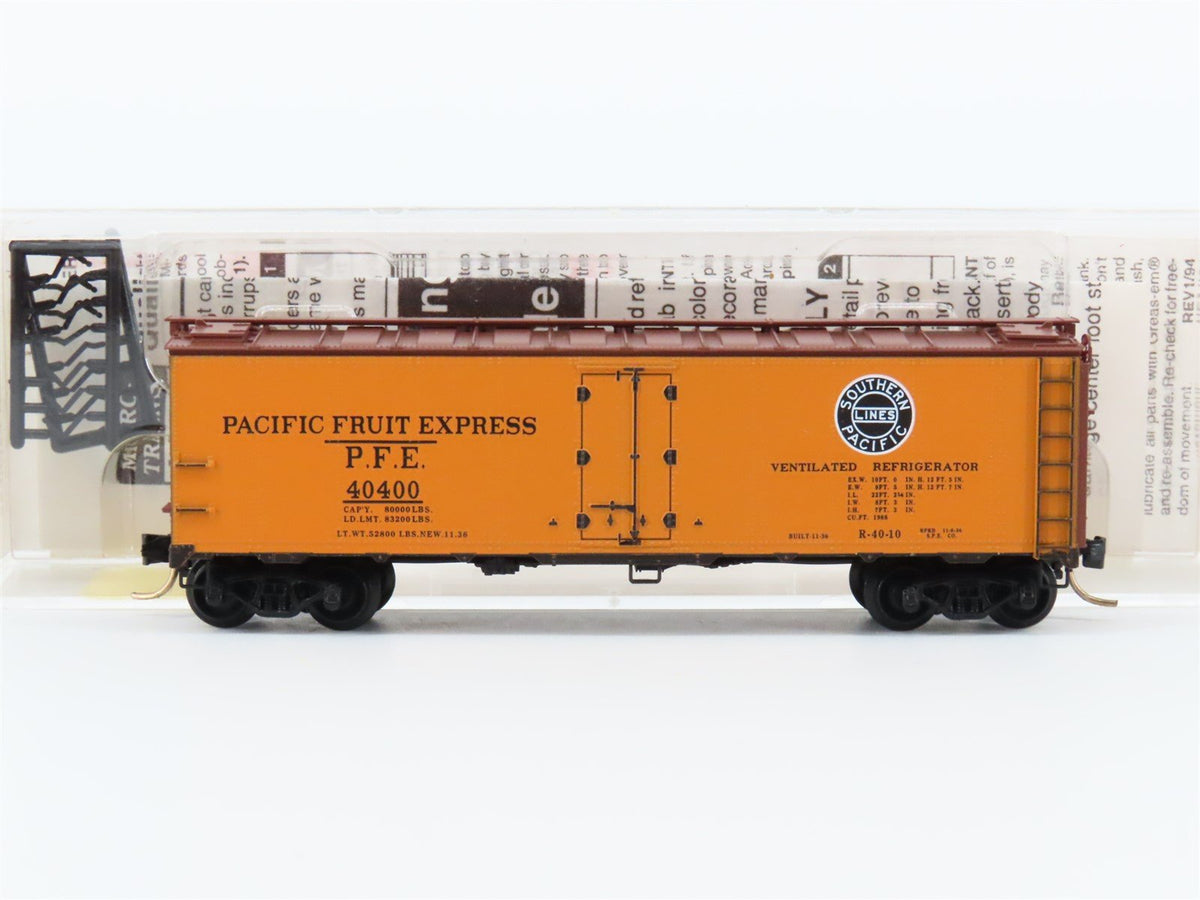 N Scale Micro-Trains MTL 59010 PFE Pacific Fruit Express 40&#39; Reefer Car #40400