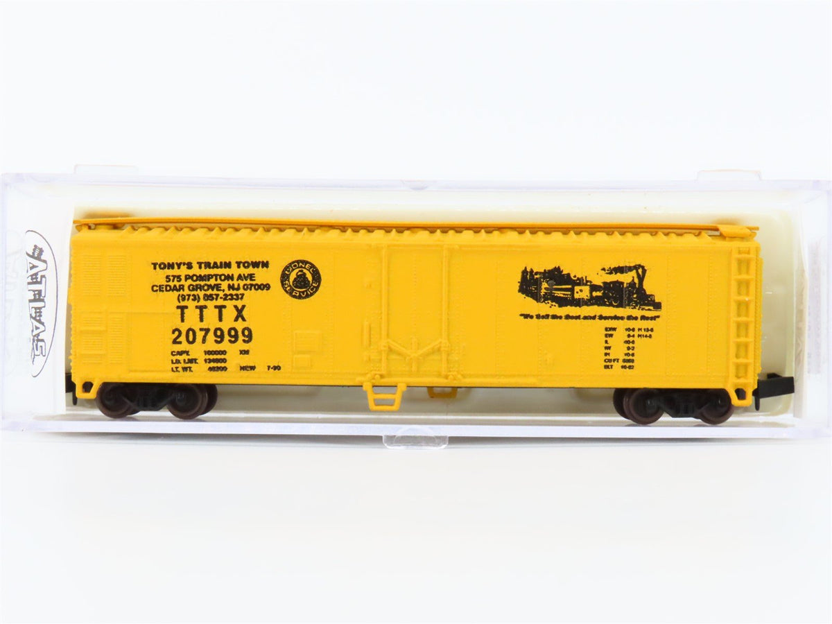 N Scale Atlas 3650 TTTX Tony&#39;s Train Town 50&#39; Standard Boxcar #207999 Custom