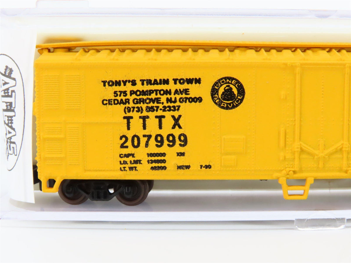 N Scale Atlas 3650 TTTX Tony&#39;s Train Town 50&#39; Standard Boxcar #207999 Custom