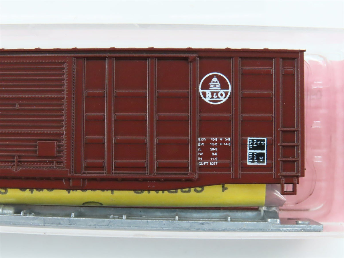 N Scale Roundhouse 8175 B&amp;O Baltimore &amp; Ohio 50&#39; Waffle Boxcar #484728 Kit