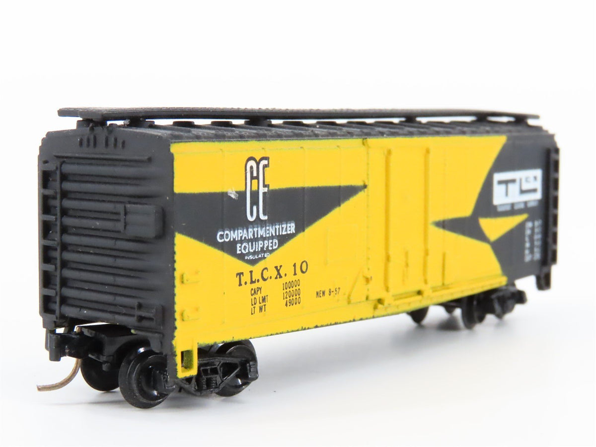 N Scale Bachmann TLCX &quot;Compartmentizer Equipped&quot; 40&#39; Plug Door Box Car #10