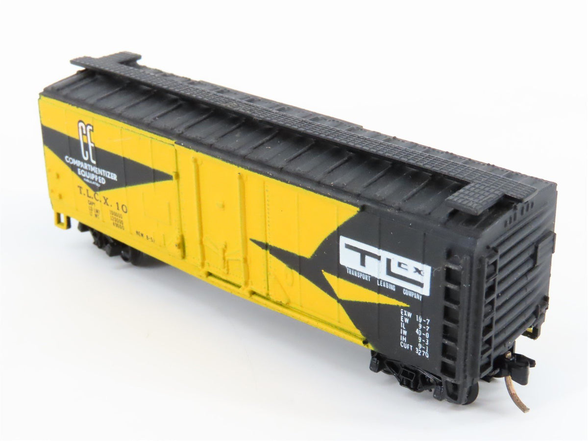 N Scale Bachmann TLCX &quot;Compartmentizer Equipped&quot; 40&#39; Plug Door Box Car #10