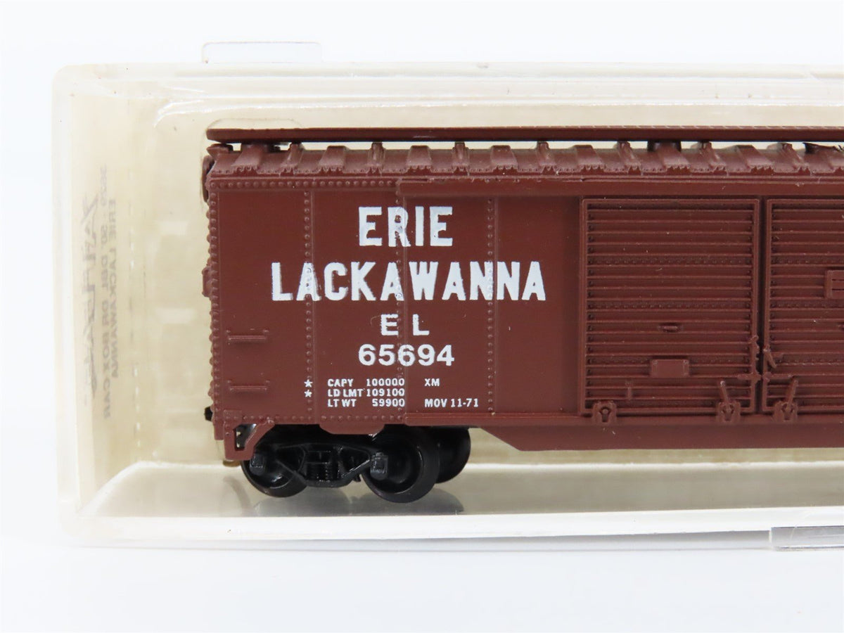 N Scale Atlas 3629 EL Erie Lackawanna 50&#39; Double Door Boxcar #65694