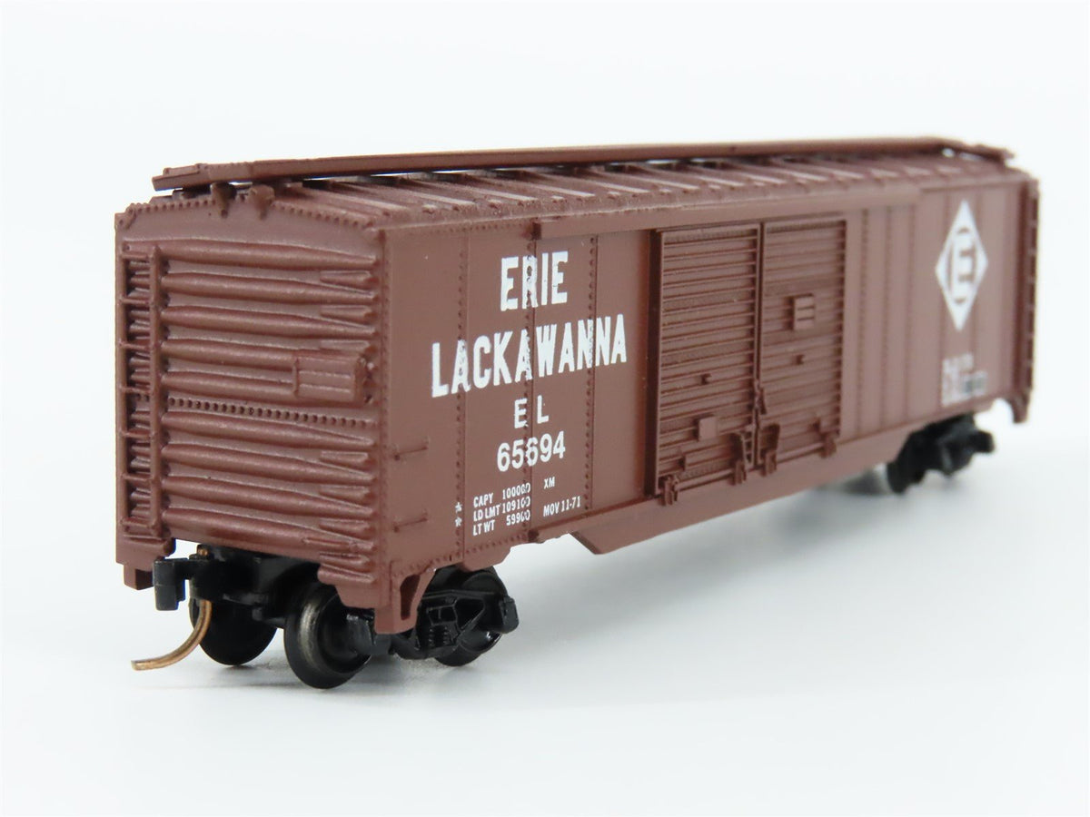 N Scale Atlas 3629 EL Erie Lackawanna 50&#39; Double Door Boxcar #65694