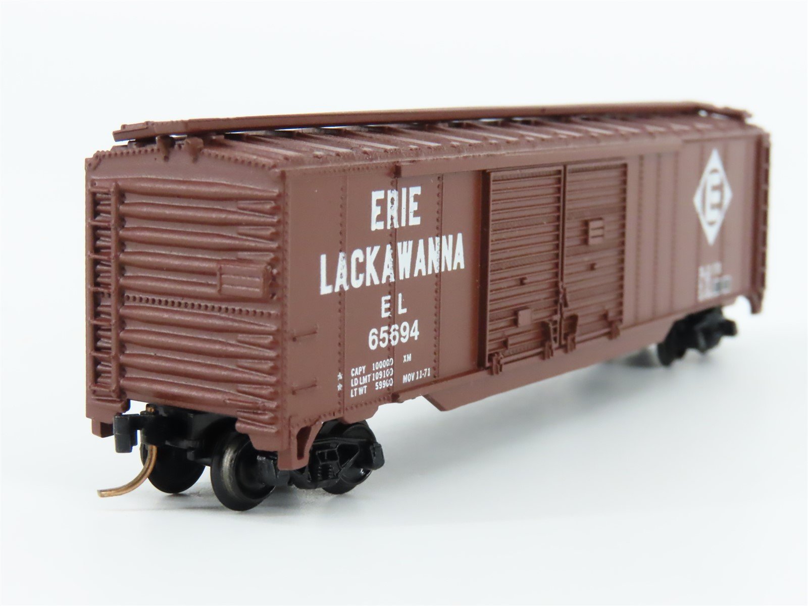 N Scale Atlas 3629 EL Erie Lackawanna 50' Double Door Boxcar