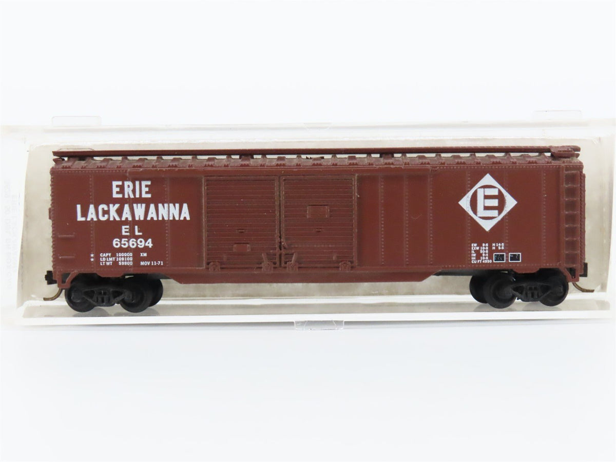 N Scale Atlas 3629 EL Erie Lackawanna 50&#39; Double Door Boxcar #65694