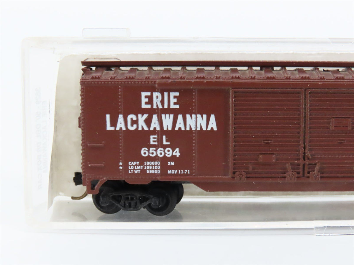 N Scale Atlas 3629 EL Erie Lackawanna 50&#39; Double Door Boxcar #65694