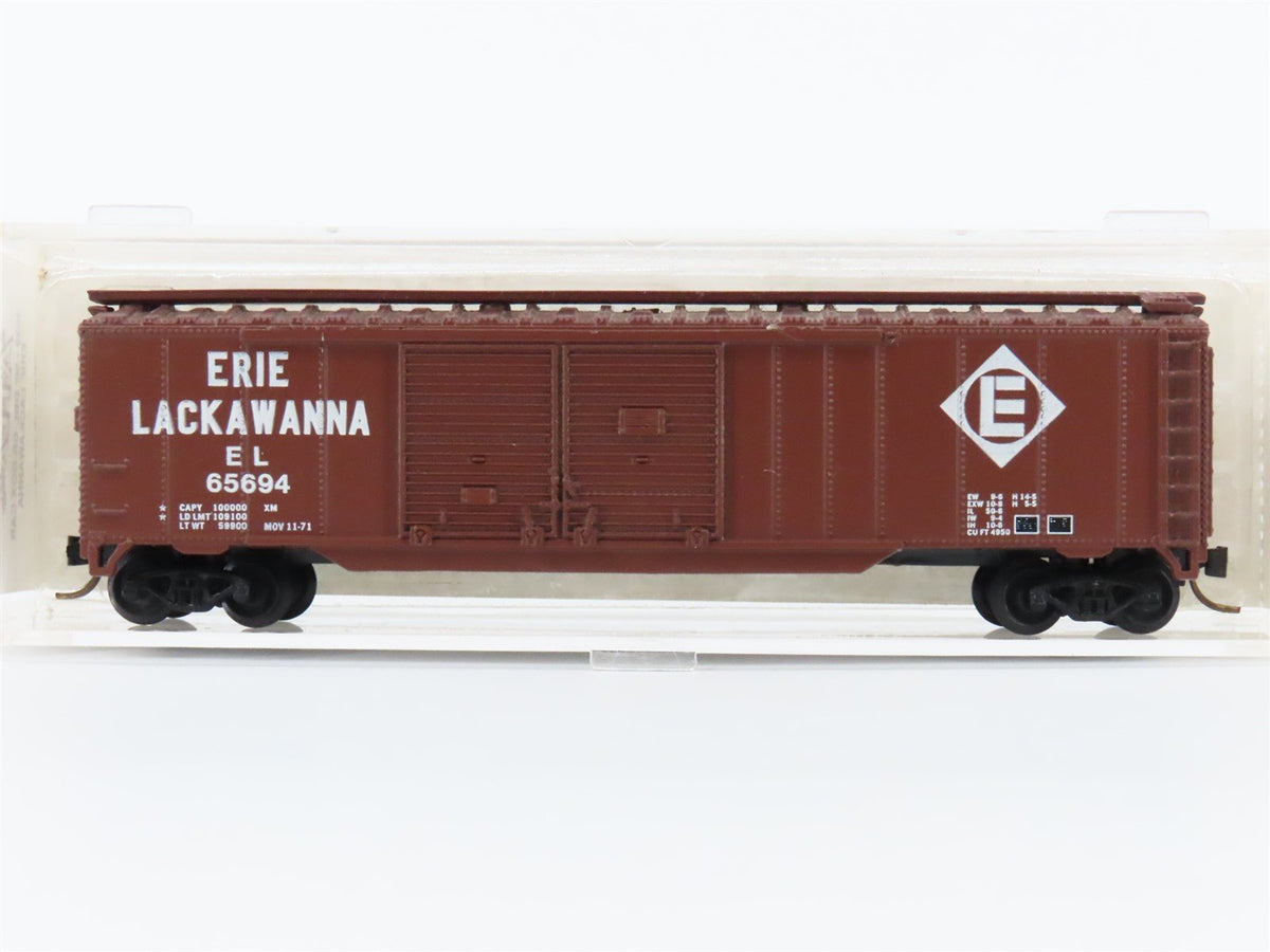 N Scale Atlas 3629 EL Erie Lackawanna 50&#39; Double Door Boxcar #65694