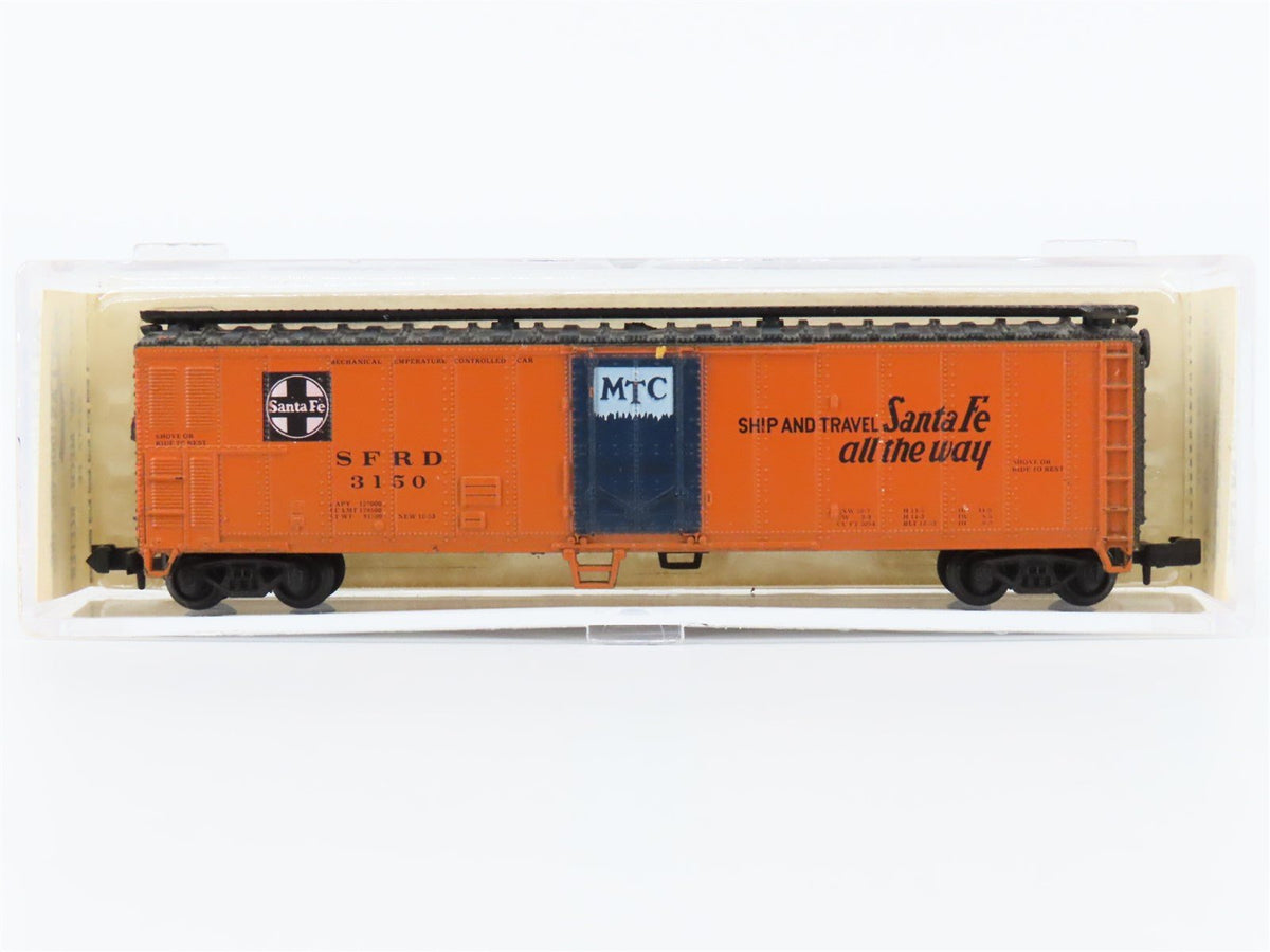 N Scale Atlas 3667 SFRD Santa Fe 50&#39; Mech Reefer Car #3150