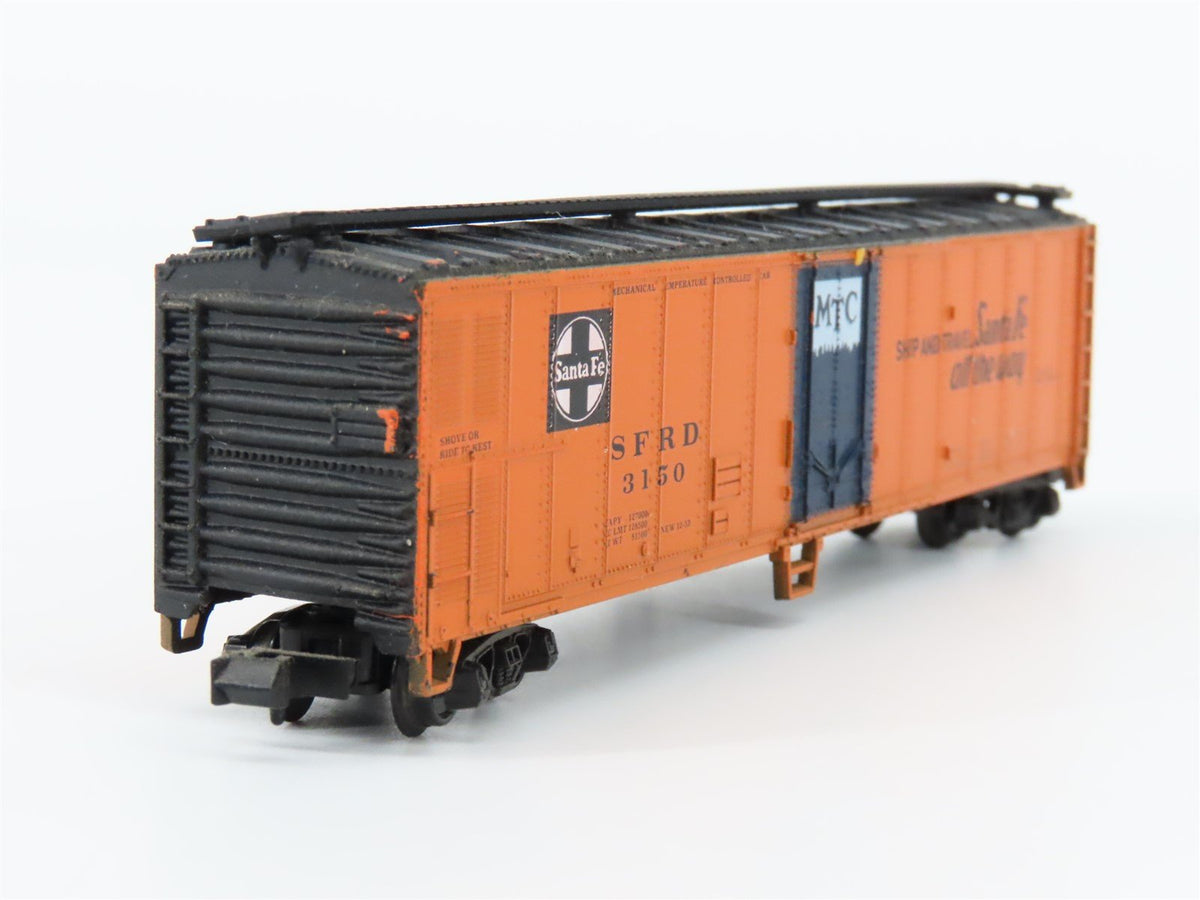 N Scale Atlas 3667 SFRD Santa Fe 50&#39; Mech Reefer Car #3150