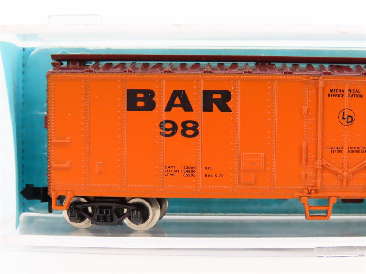 N Scale Atlas 3652 BAR Bangor &amp; Aroostook 50&#39; Mech Reefer Car #98