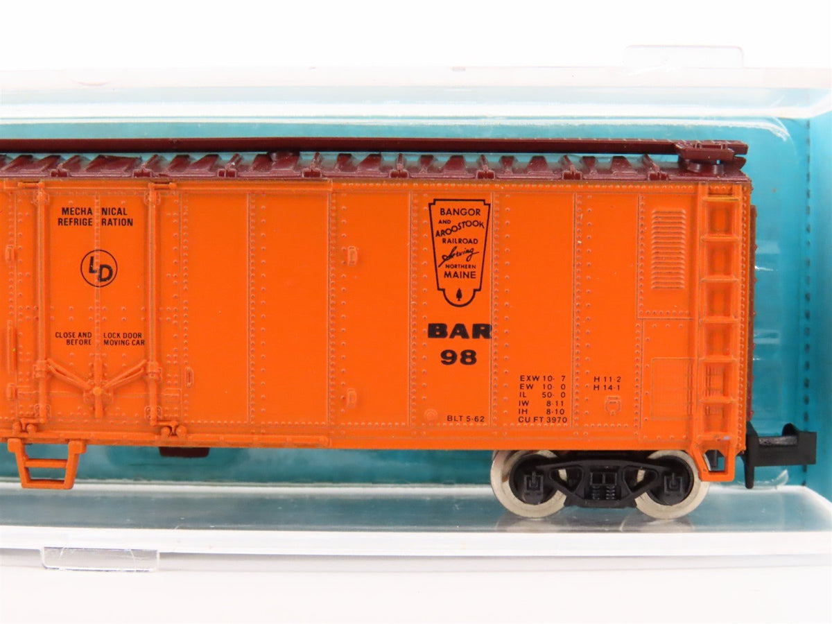 N Scale Atlas 3652 BAR Bangor &amp; Aroostook 50&#39; Mech Reefer Car #98