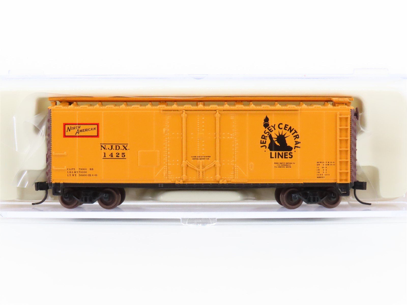 N Scale Squeak N Products JC-0044 NJDX Jersey Central 40' Boxcar #1425