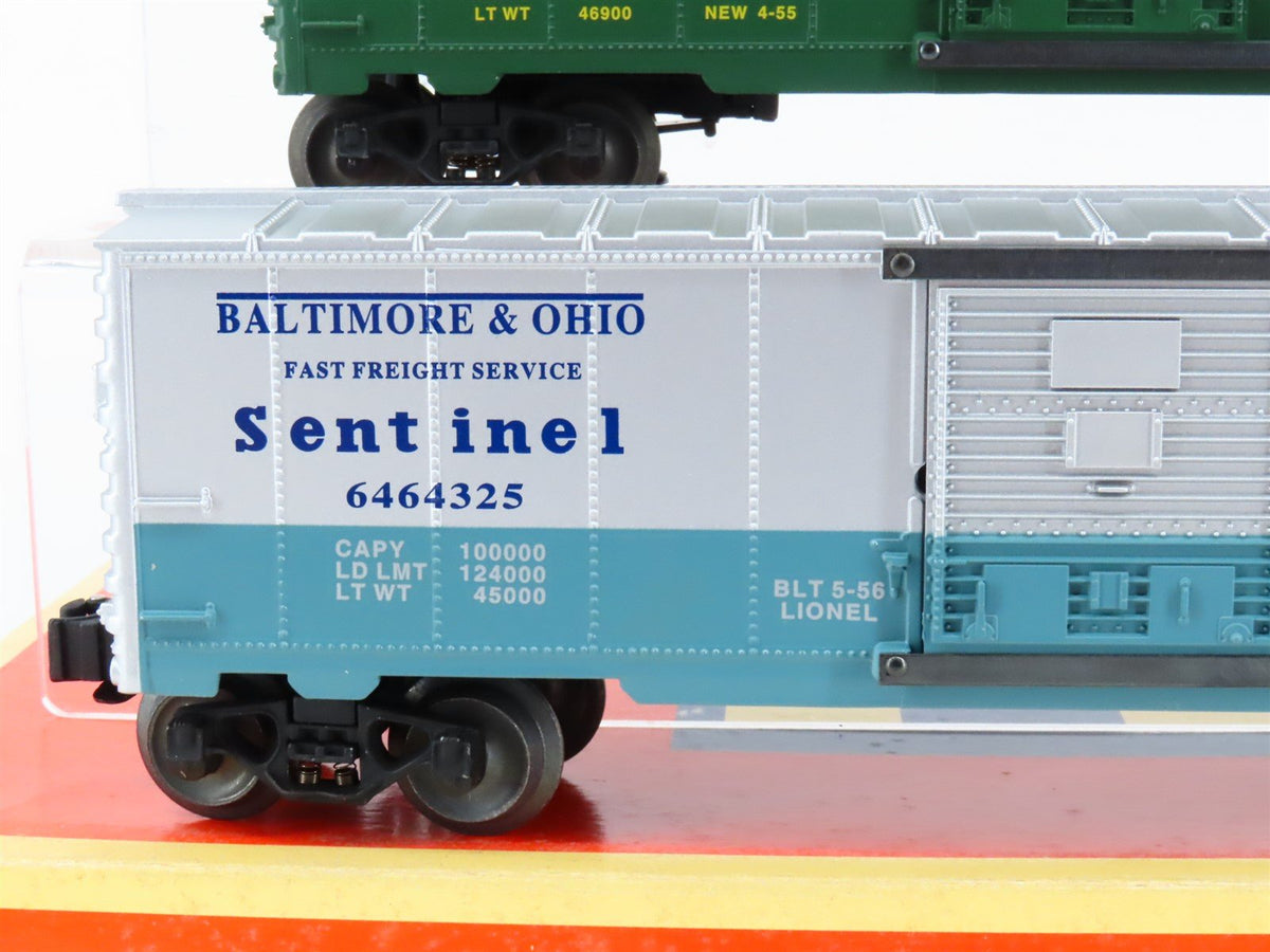 O Gauge 3-Rail Lionel 6-19276 CG/B&amp;O/RUT Single Door Series V Box Car - Set of 3