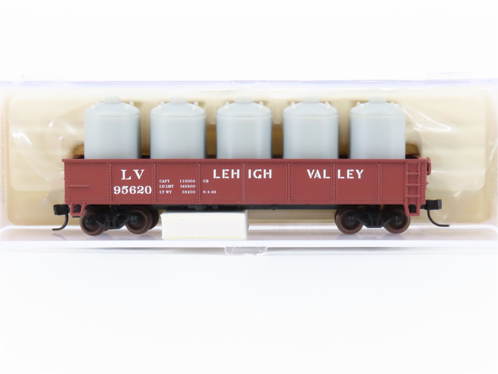 N Scale Atlas 35141 LV Lehigh Valley 42' Gondola Car #95620 w/Loads