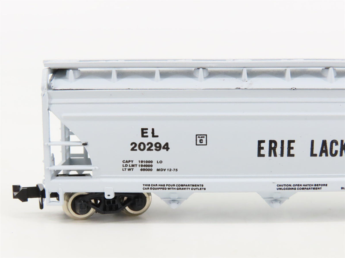 N Scale Atlas 3706 EL Erie Lackawanna 4-Bay Centerflow Covered Hopper #20294