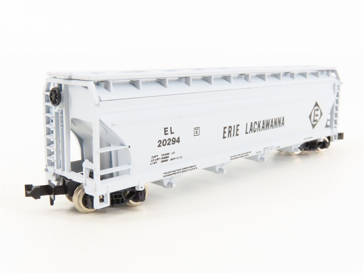 N Scale Atlas 3706 EL Erie Lackawanna 4-Bay Centerflow Covered Hopper #20294