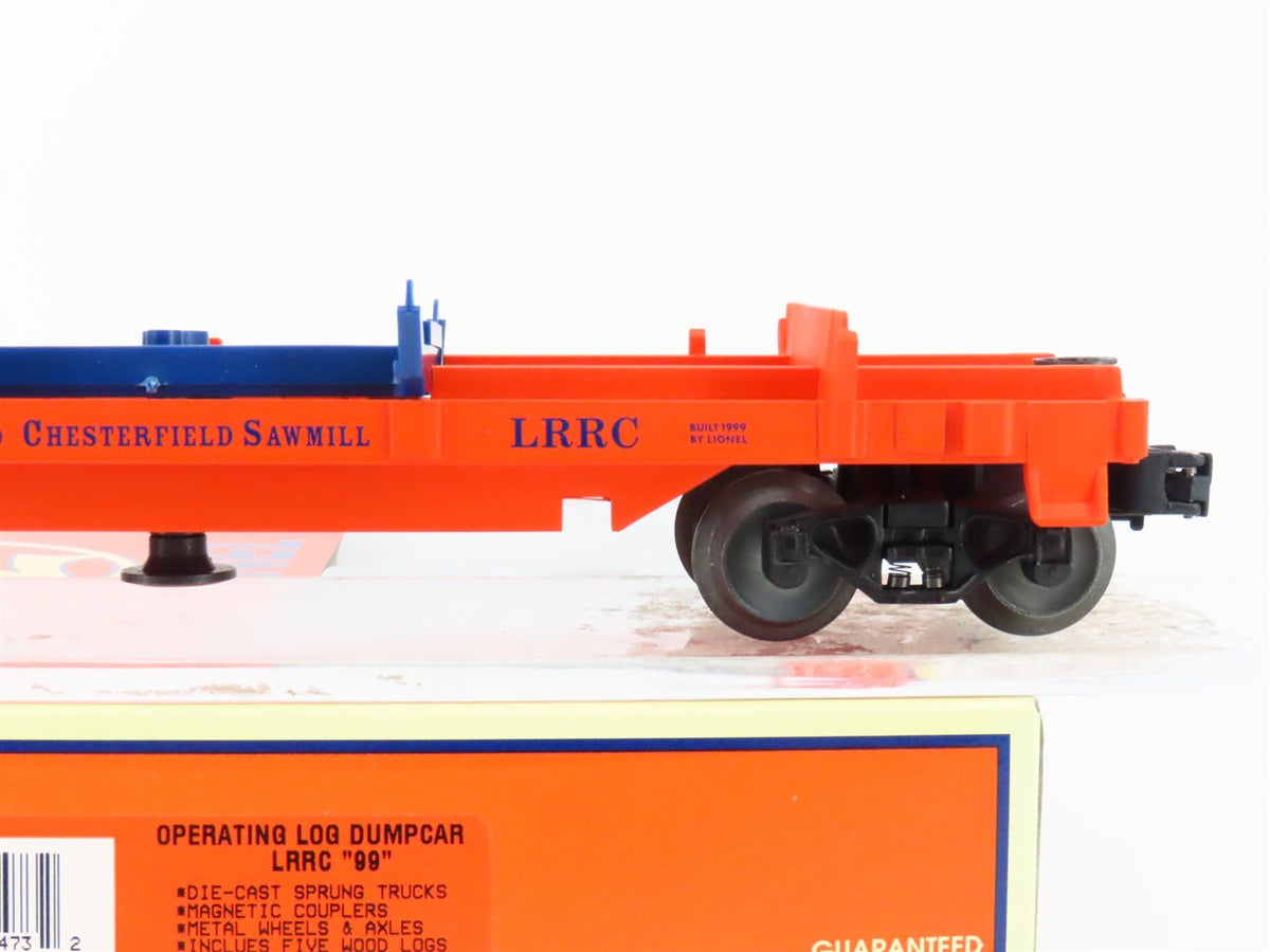 O Gauge 3-Rail Lionel 6-19473 LRRC Chesterfield Sawmill Log Dump Car #3351