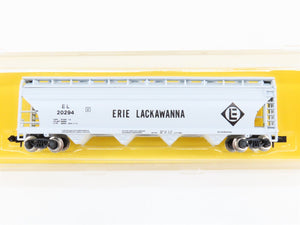 N Scale Atlas 3706 EL Erie Lackawanna 4-Bay Centerflow Covered Hopper #20294