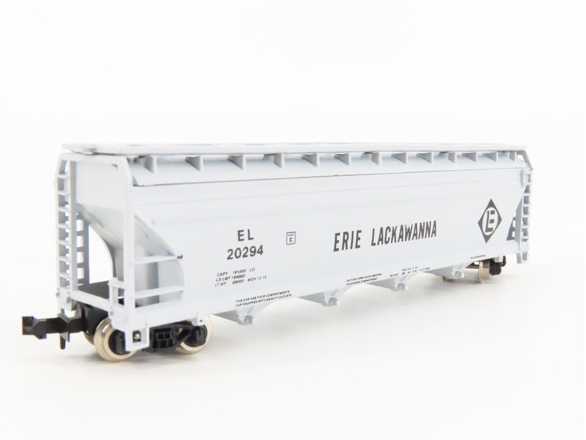 N Scale Atlas 3706 EL Erie Lackawanna 4-Bay Centerflow Covered Hopper #20294