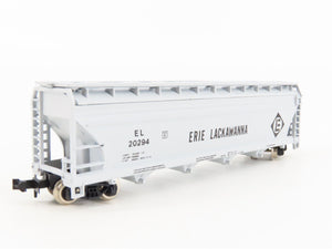 N Scale Atlas 3706 EL Erie Lackawanna 4-Bay Centerflow Covered Hopper #20294