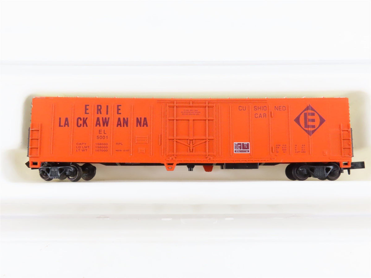 N Scale Con-Cor 001-148210-1 EL Erie Lackawanna 57&#39; Mech Reefer #5001