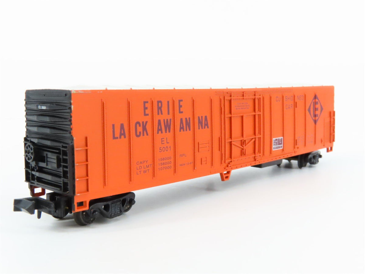 N Scale Con-Cor 001-148210-1 EL Erie Lackawanna 57&#39; Mech Reefer #5001