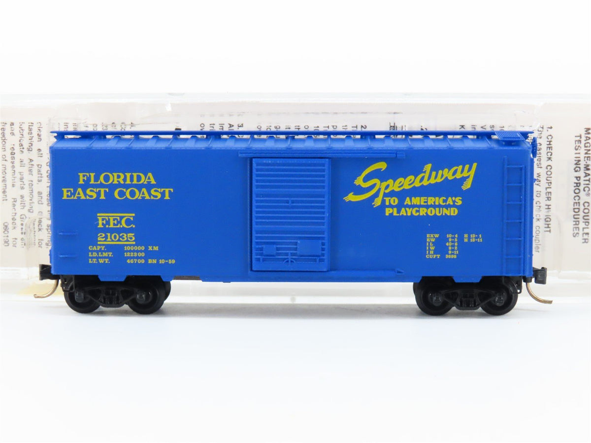 N Scale Micro-Trains MTL 20096 FEC Florida East Coast 40&#39; Boxcar #21035