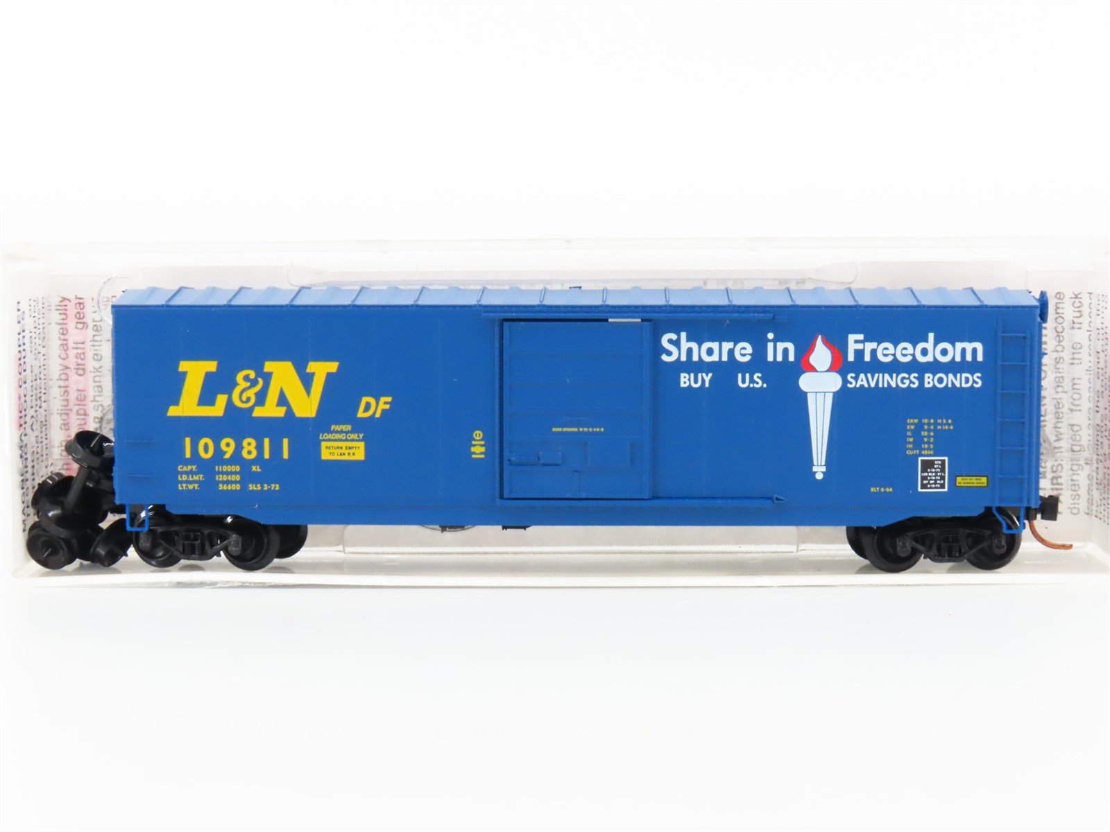 N Scale Micro-Trains MTL 77130 L&N "Share in Freedom" 50' Boxcar #109811