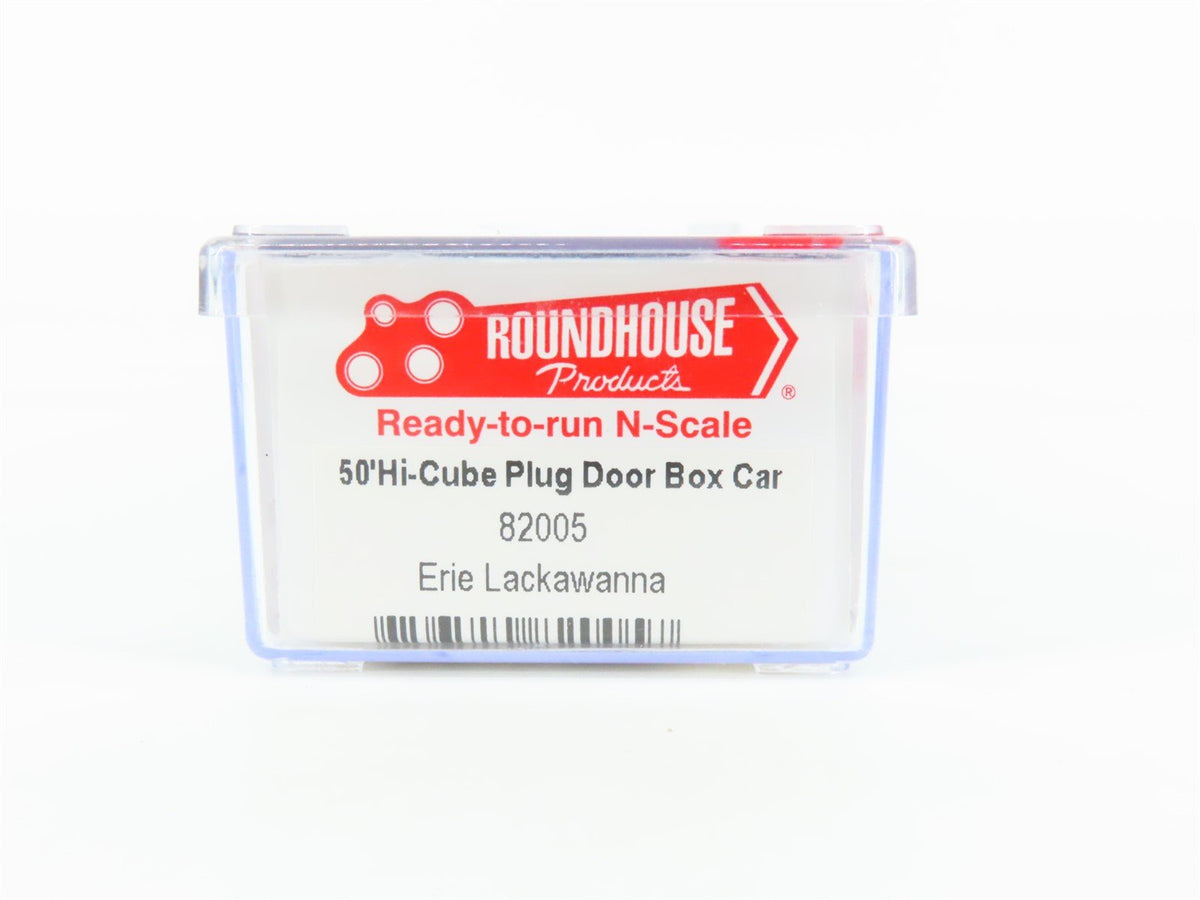 N Scale Roundhouse 82005 EL Erie Lackawanna 50&#39; Hi-Cube Plug Door Box Car #69277