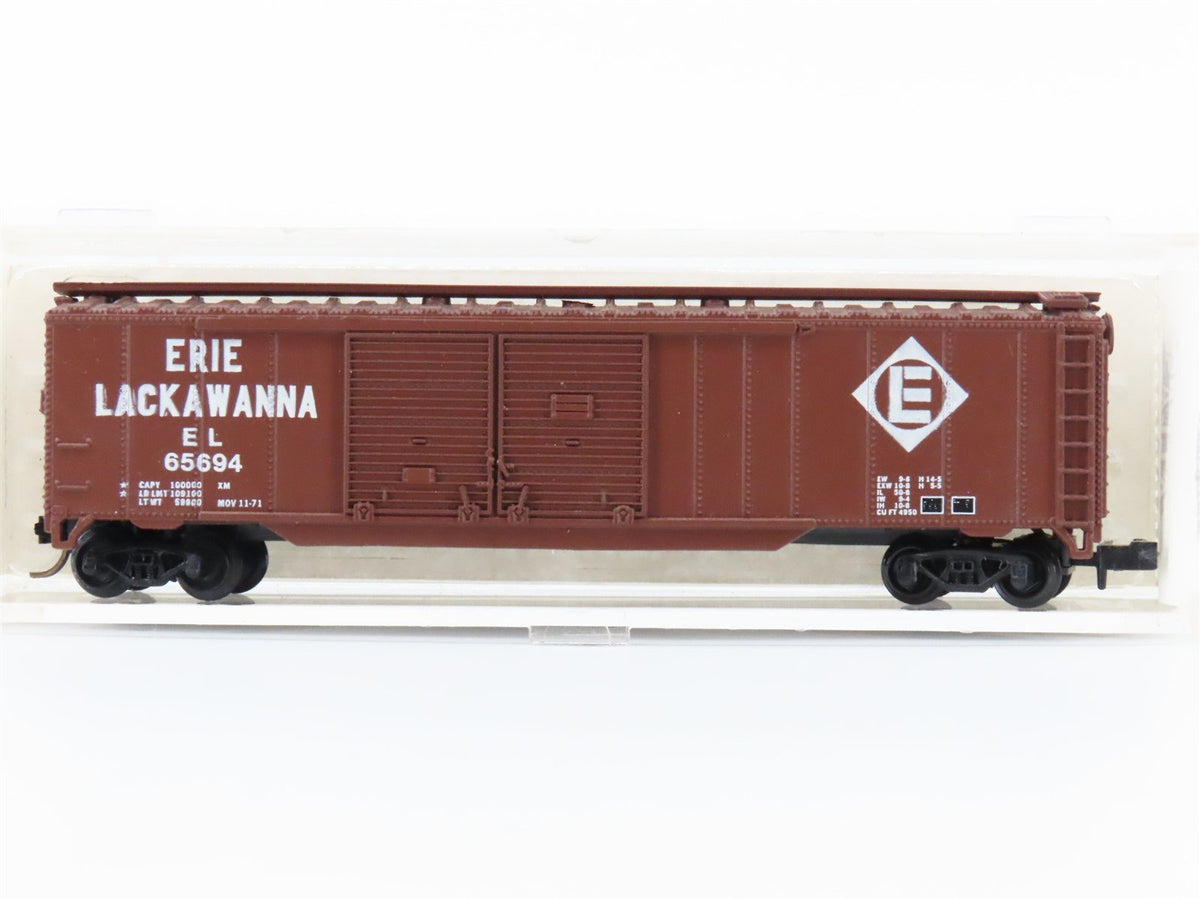 N Scale Atlas 3629 EL Erie Lackawanna 50&#39; Double Door Boxcar #65694