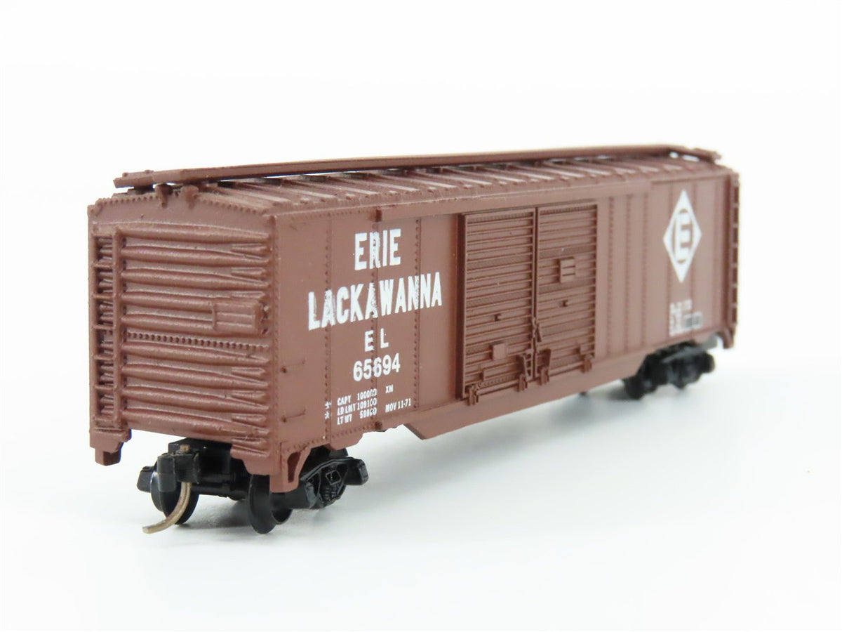 N Scale Atlas 3629 EL Erie Lackawanna 50&#39; Double Door Boxcar #65694