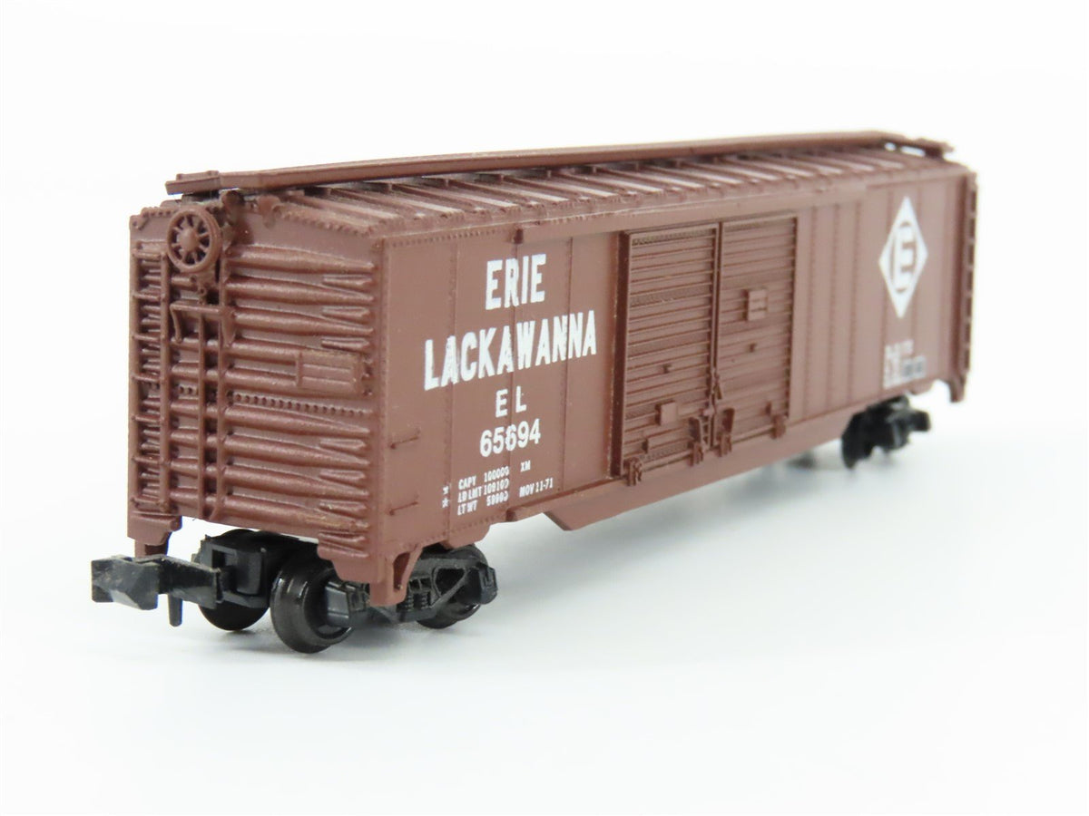 N Scale Atlas 3629 EL Erie Lackawanna 50&#39; Double Door Boxcar #65694