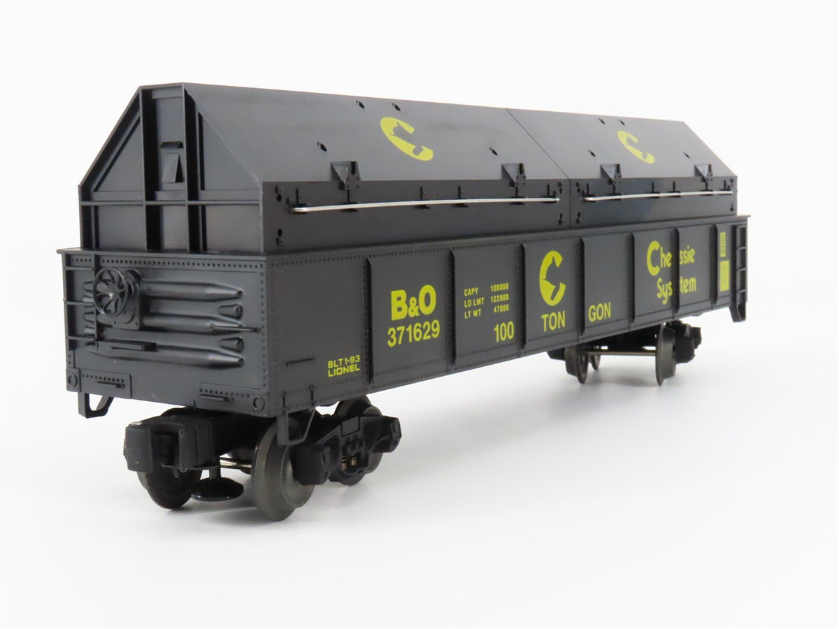 O Gauge 3-Rail Lionel 6-17403 B&amp;O Chessie System Gondola #371629 w/ Coil Covers