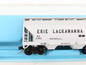 N Scale Atlas 3902 EL Erie-Lackawanna ACF 2-Bay Centerflow Covered Hopper #21393