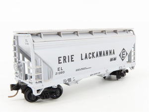 N Scale Atlas 3902 EL Erie-Lackawanna ACF 2-Bay Centerflow Covered Hopper #21393