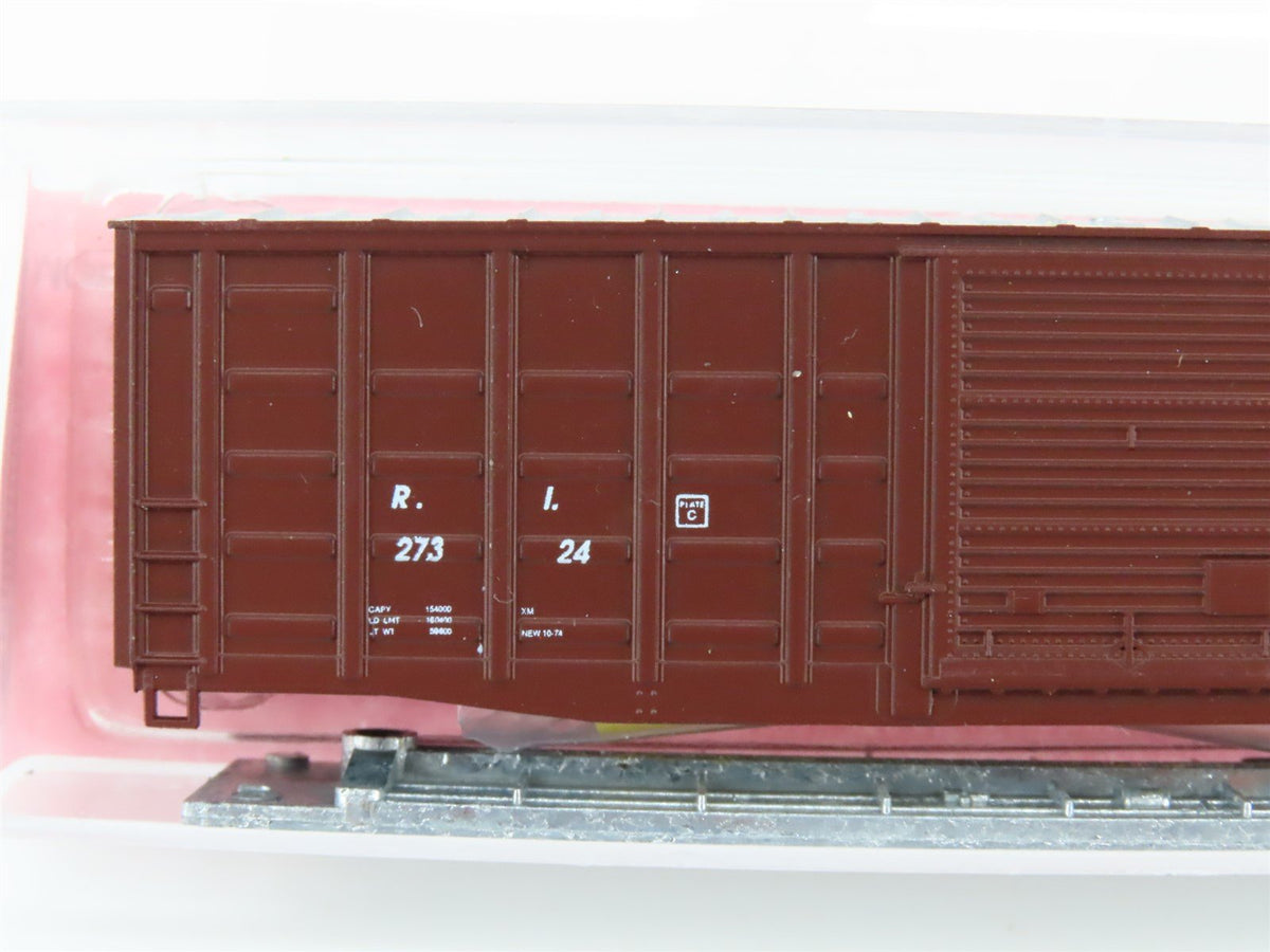 N Scale Roundhouse 8182 RI Rock Island 50&#39; PS Waffle Boxcar #27324 Kit