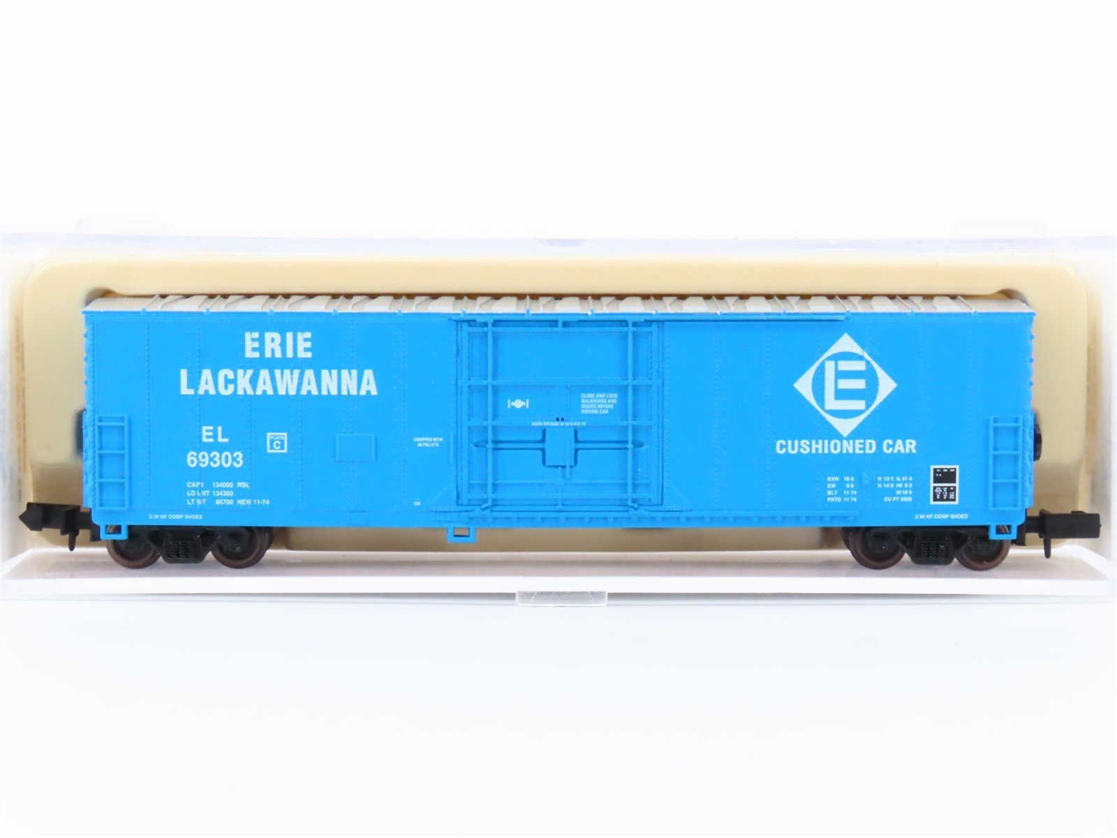 N Scale Atlas 33641 EL Erie Lackawanna 50' FGE Boxcar #69303