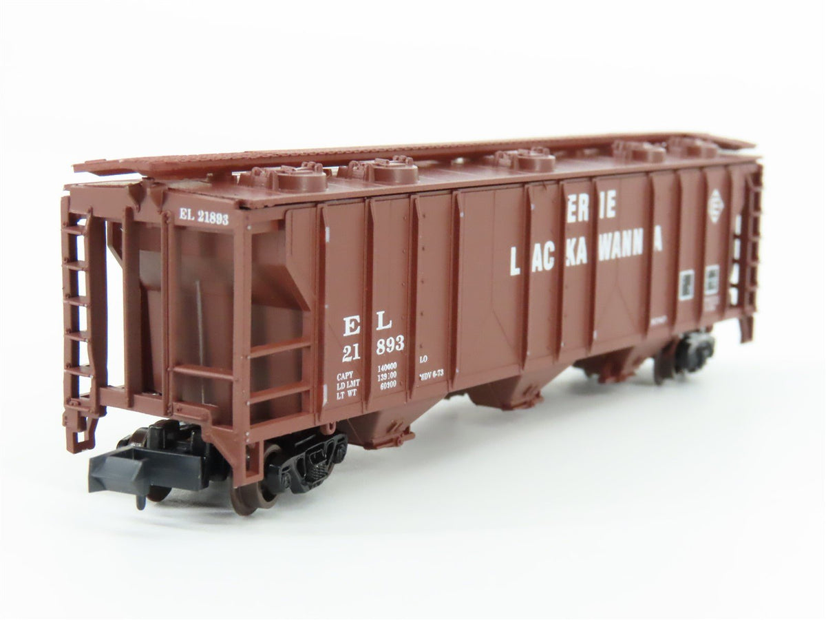 N Scale Atlas 3738 EL Erie Lackawanna 3 Bay Covered Hopper Car #21893