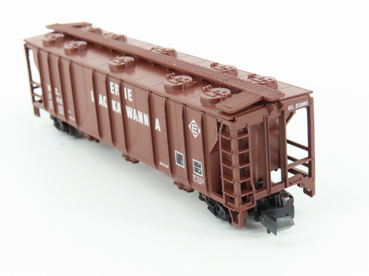 N Scale Atlas 3738 EL Erie Lackawanna 3 Bay Covered Hopper Car #21893