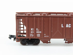 N Scale Atlas 3738 EL Erie Lackawanna 3 Bay Covered Hopper Car #21893