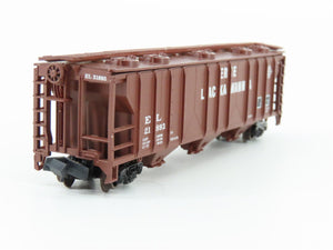 N Scale Atlas 3738 EL Erie Lackawanna 3 Bay Covered Hopper Car #21893