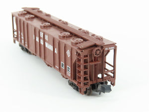 N Scale Atlas 3738 EL Erie Lackawanna 3 Bay Covered Hopper Car #21893