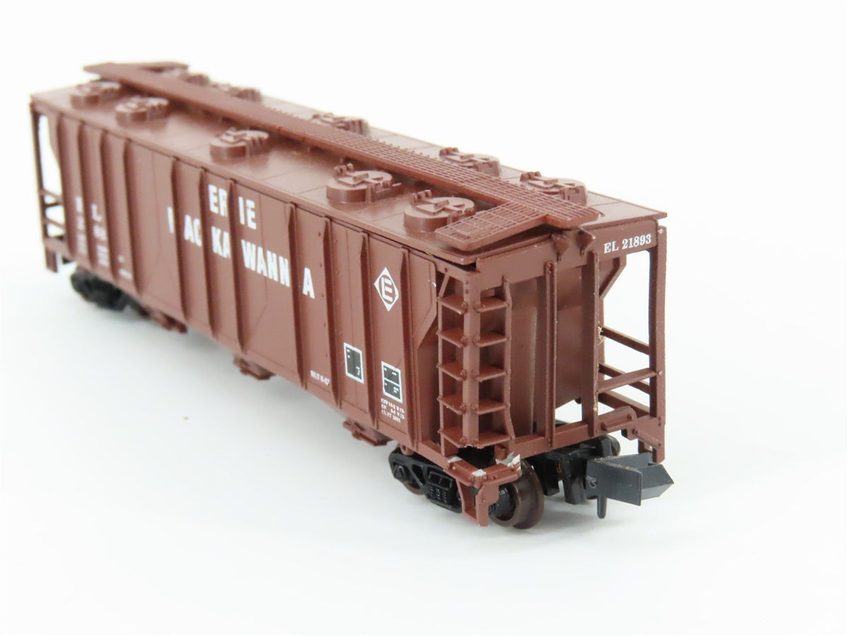 N Scale Atlas 3738 EL Erie Lackawanna 3 Bay Covered Hopper Car #21893