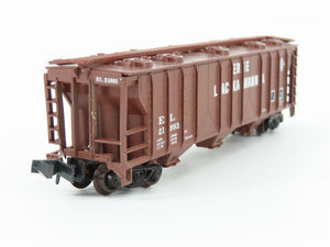 N Scale Atlas 3738 EL Erie Lackawanna 3 Bay Covered Hopper Car #21893