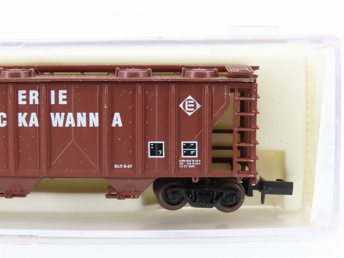 N Scale Atlas 3738 EL Erie Lackawanna 3 Bay Covered Hopper Car #21893