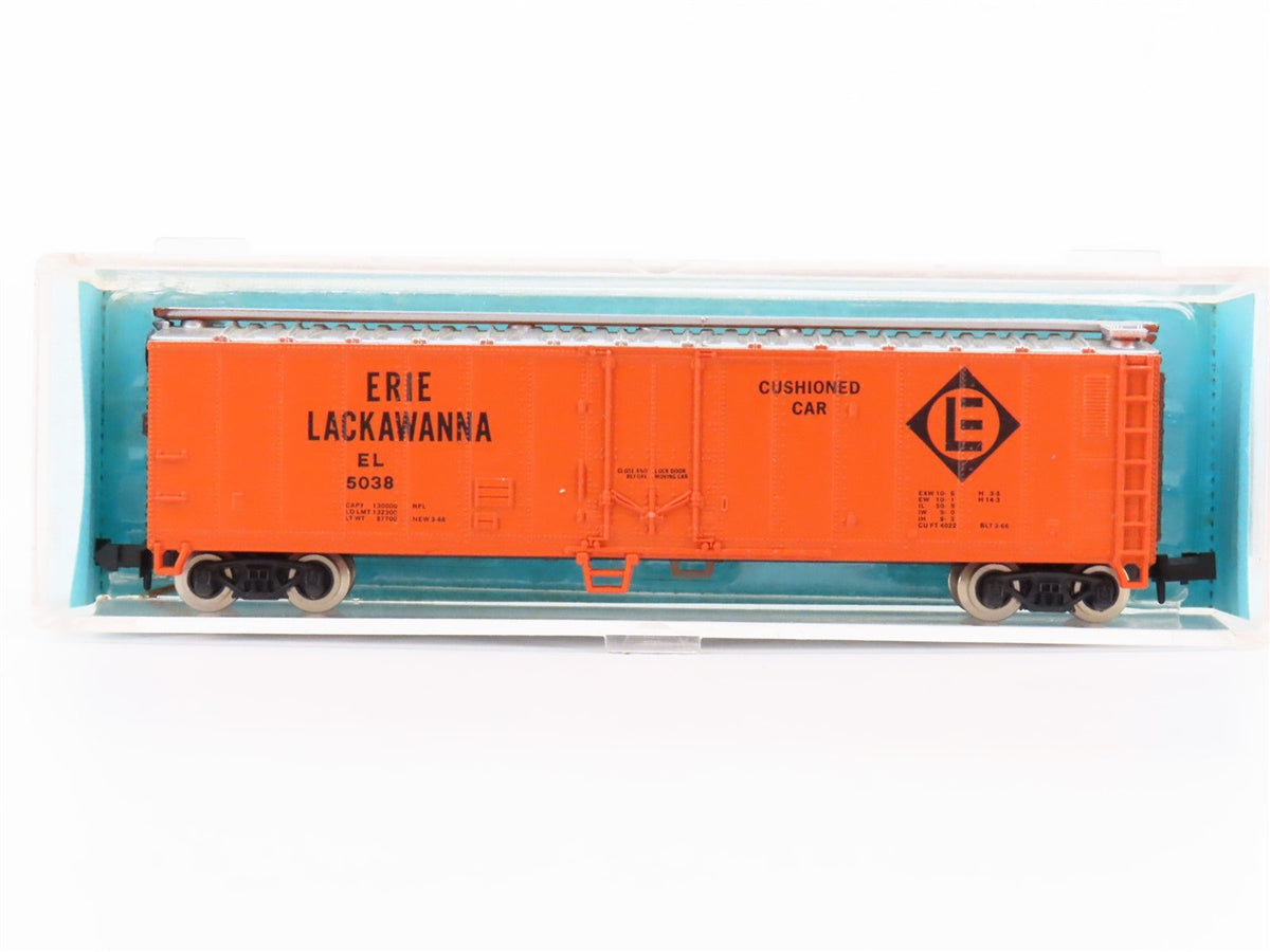 N Scale Atlas 3657 EL Erie Lackawanna 50&#39; Mech Reefer Car #5038