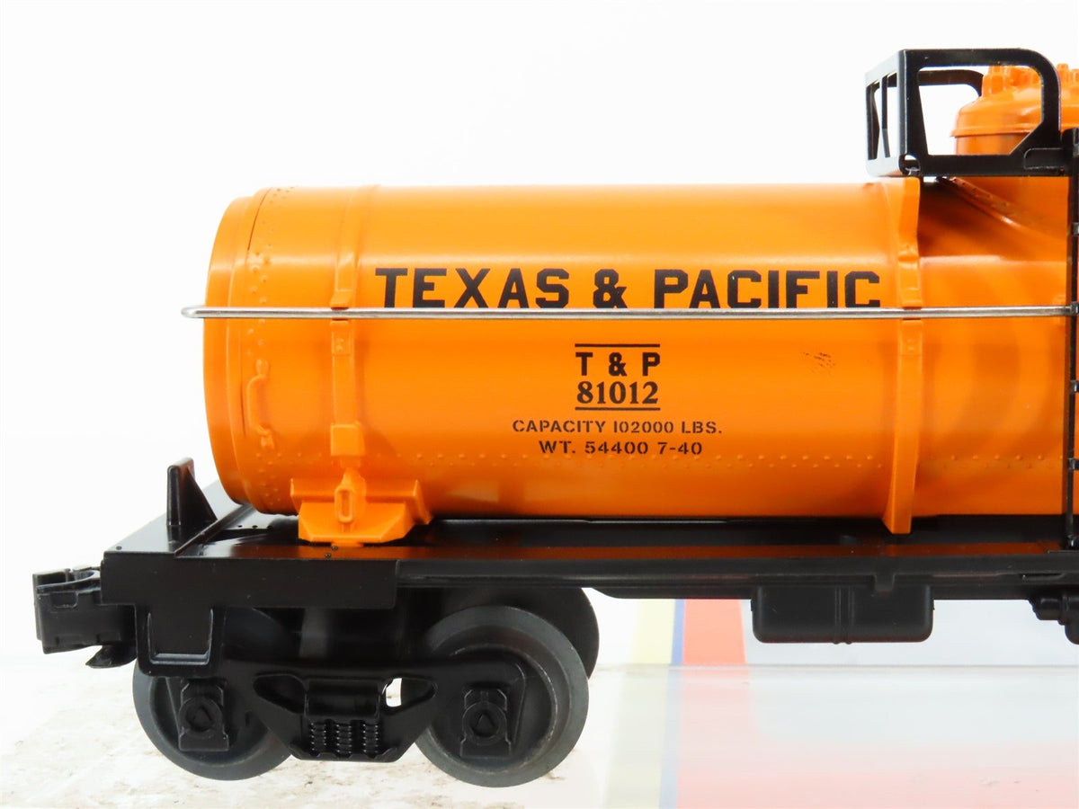 O Gauge 3-Rail Lionel 6-81012 T&amp;P Texas &amp; Pacific Single Dome Tank Car #81012