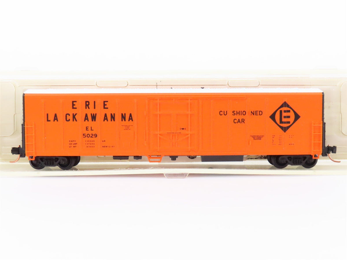 N Scale Red Caboose RN188193 EL Erie Lackawanna 57&#39; Mech Reefer Car #5029